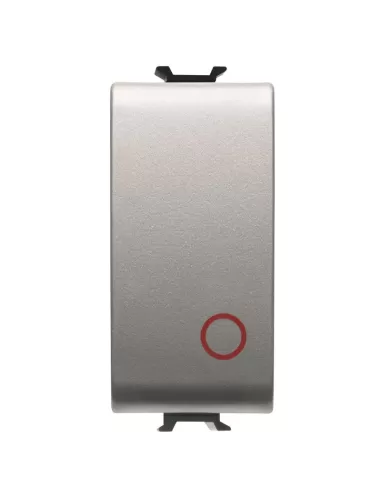 Gewiss gw14137 bouton 1m 1p nc 16a titane